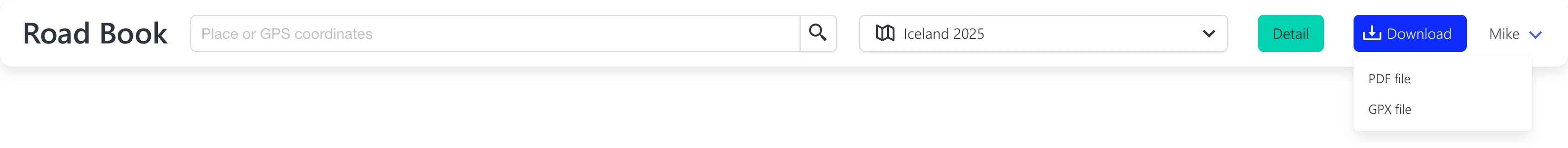 Detail and Download button functions